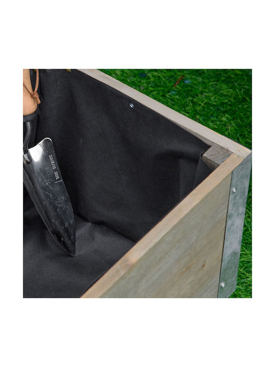 Outsunny Planter Box Wooden Grey 96x30.6x30cm.