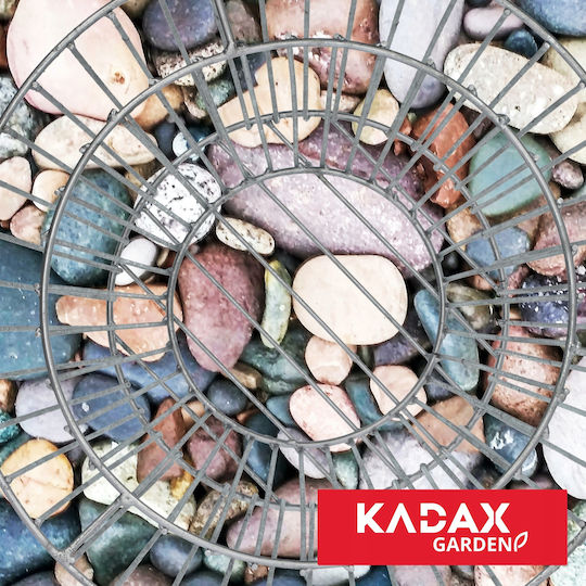 Kadax Саксия Металик Сребрист 41x45εκ.