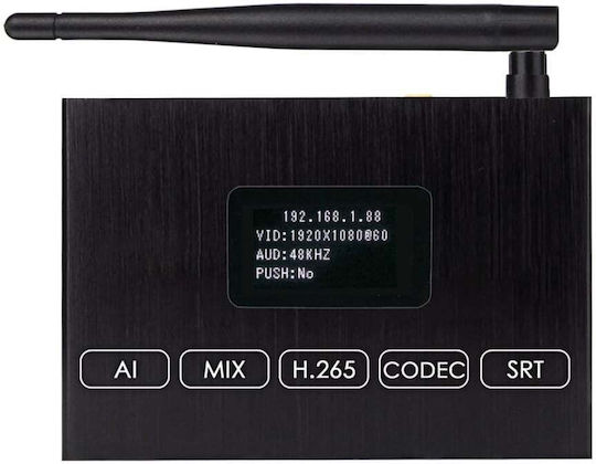 HDMI-Encoder H.265 4K WiFi Loopout Dual Screen USB 2.0 Wiedergabe Aufnahme ONVIF HK Kompatibel IPTV Streaming auf YouTube Facebook