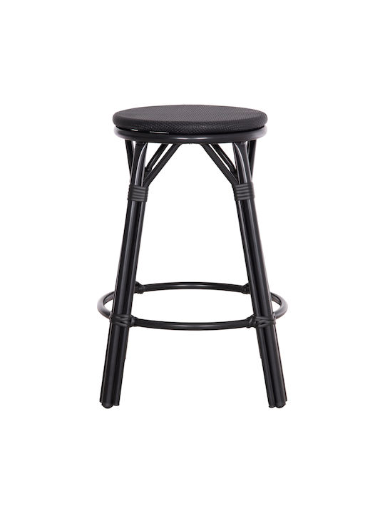 Scaun Rafturi și dulapuri pentru vin de Grădină din Aluminiu Chino Negru 1buc 36x36x65cm