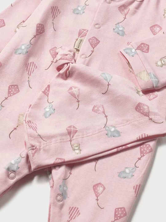 Mayoral Body pentru Bebeluși Mânecă lungă cu Accesoriu Baby Pink