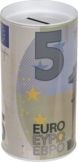 Euro Banknote Money Box Detachable Lid Metal 15.5x8cm 6 Designs