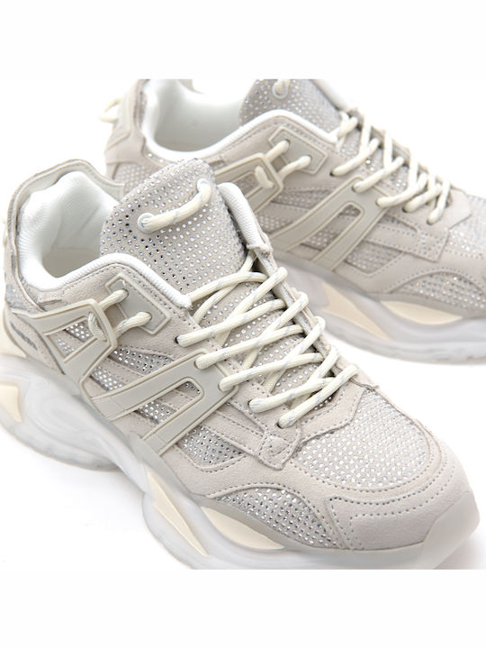 Γυναικεία Chunky Sneakers Ασημι- Γκρι
