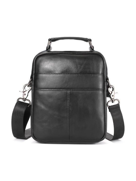 Piele Geantă pentru bărbați De umăr / tip crossbody Neagră