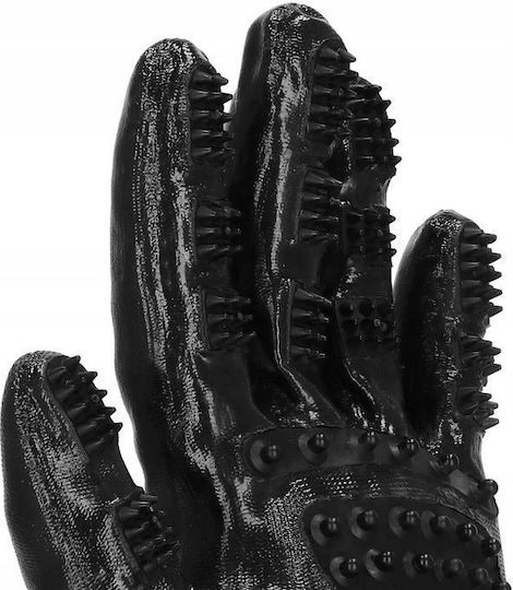 Springos Glove Dogs for Coat Grooming Black