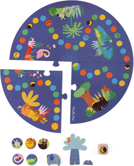 Board Game Elephant Journey for 2-4 Players 3+ Years Old (FR) Moulin Roty