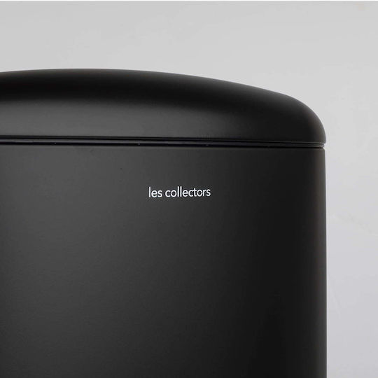 Les Collectors Кошче Отпадъци от Неръждаема стомана с Педал Черен 40лт 1бр