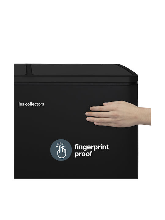 Les Collectors Waste Bin Waste made of Stainless Steel with Pedal Black 30lt 1pcs