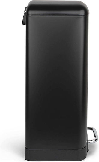 Les Collectors Les Collectors Mülleimer aus Inox mit Pedal Schwarz 30lt