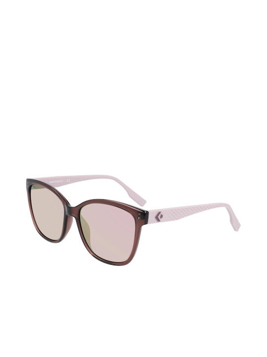 Converse Women's Sunglasses with Burgundy Plastic Frame and Pink Lens CV518S-515