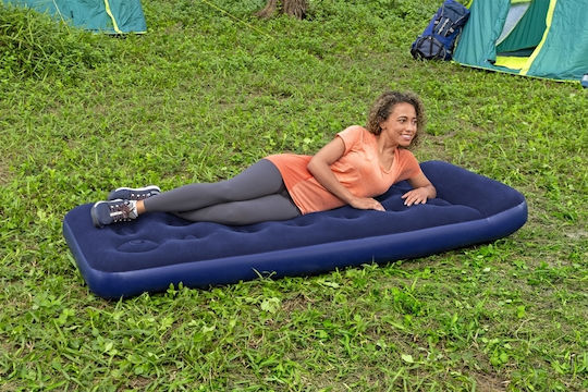 Summertiempo Inflatable Sleeping Mattress Single with Built-in Pump 185x76x28εκ.