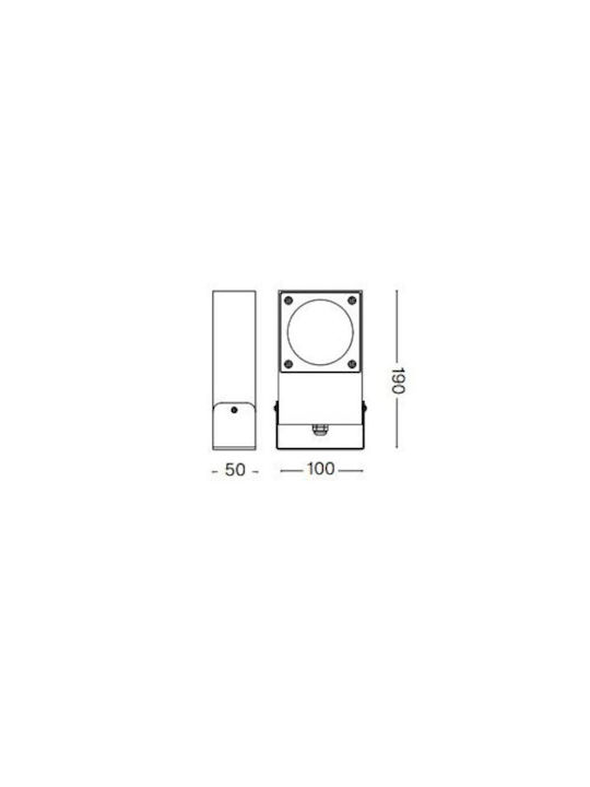 Ideal Lux Προβολάκι 9W 19x10x5cm Ideal Lux Προβολάκι 9W 19x10x5cm