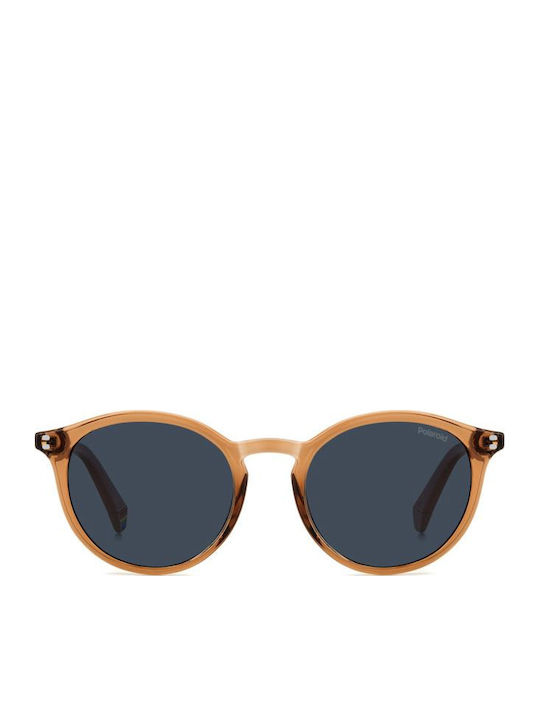 Polaroid Men's Sunglasses with Orange Plastic Frame and Blue Lens PLD6233/S L7Q/C3