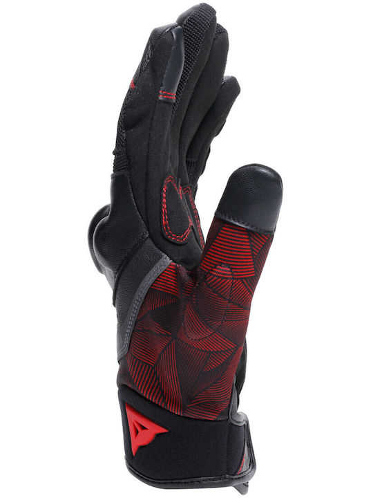 Dainese Ermex Summer Men's Motorcycle Gloves Black/lava Red
