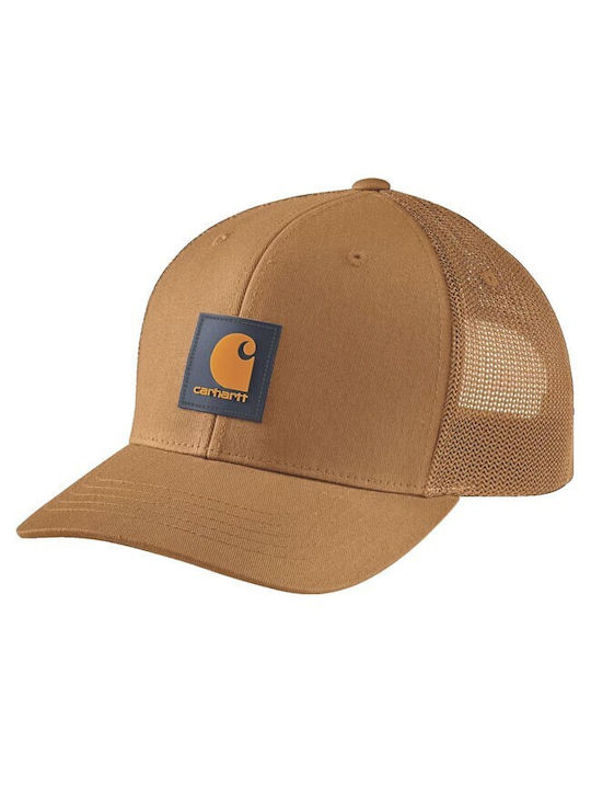 Carhartt Brown Carhartt Twill Mesh-back Logo Patch Cap 105216-b65