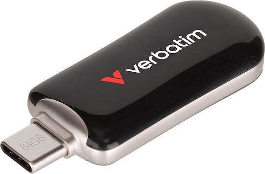 Verbatim 64GB USB 3.2 Stick with connection USB-C Black