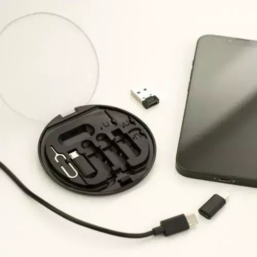 Kikkerland Regular USB to Type-C / micro USB Cable Μαύρο 1m (US241)