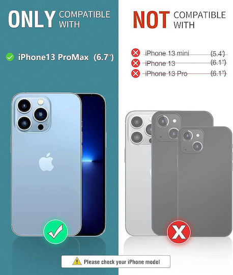 Premium Book Synthetic Leather / Leather / Silicone Black (iPhone 13 Pro Max)