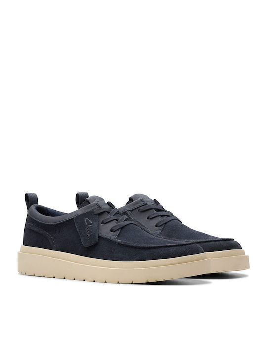 POLDEN MOC Suede Ανδρικά Μοκασίνια σε Μπλε Χρώμα