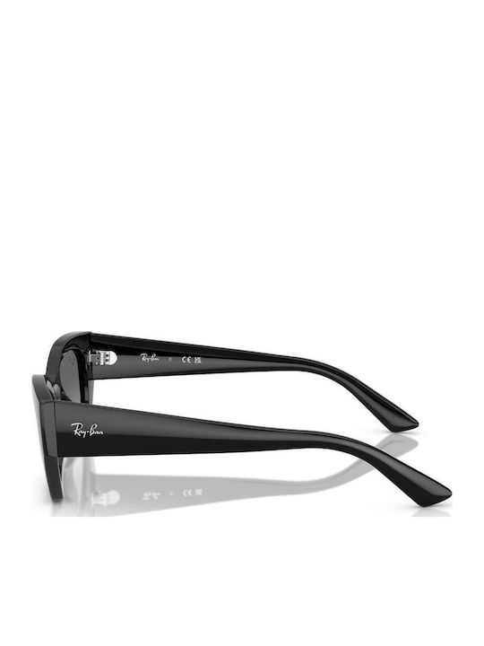 Ray Ban Zena Women's Sunglasses with Black Plastic Frame and Black Gradient Lens RB4430 667711