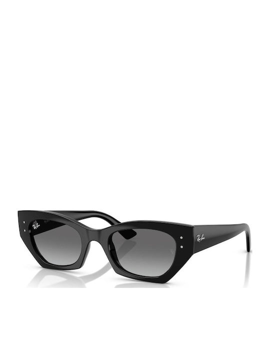 Ray Ban Zena Women's Sunglasses with Black Plastic Frame and Black Gradient Lens RB4430 667711