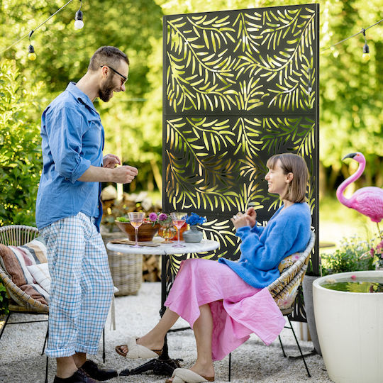 Outsunny Decorativ Paravan din Pânză 122x198cm