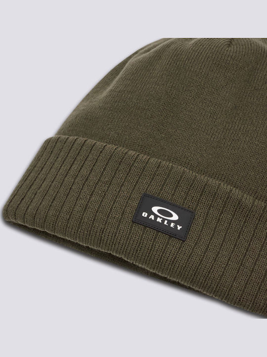 Beanie Ribbed 2.0 Beanie Unisex Σκούφος Πλεκτός σε Χακί χρώμα