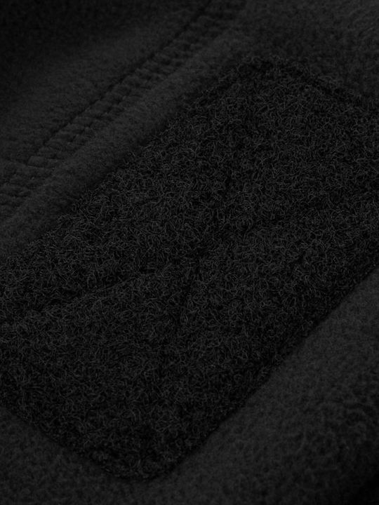 Beanie Unisex Fleece Σκούφος Πλεκτός σε Μαύρο χρώμα