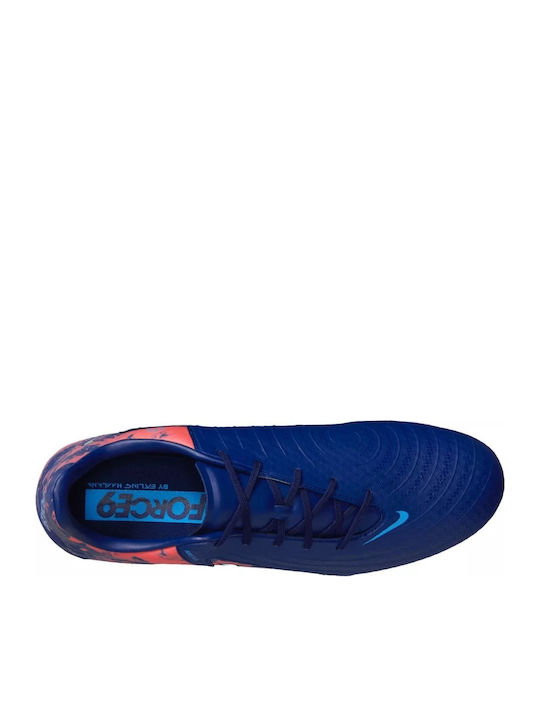 Nike Phantom Luna II Academy Ποδοσφαιρικά Παπούτσια με Τάπες FG/MG Μπλε