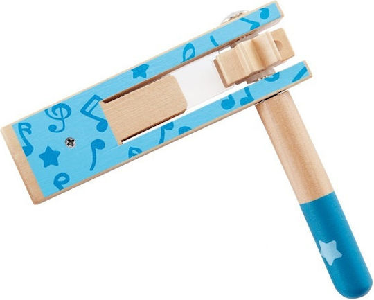 Hape Ξύλινο Κρουστό Ροκάνα Happy Noisemaker Κόκκινο - Πορτοκαλί για 3+ Ετών