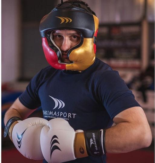 Yakimasport Adult Full Face Boxing Headgear Synthetic Leather Black