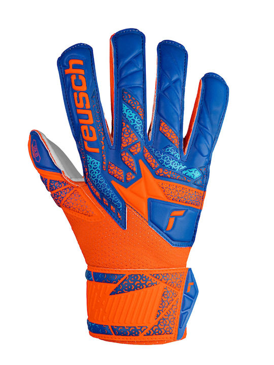 Reusch Attrakt Solid Finger Support Kids Goalkeeper Gloves Multicolour