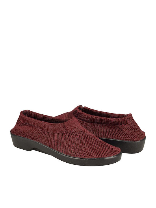Anatomic Women's Canvas Slip-Ons Burgundy