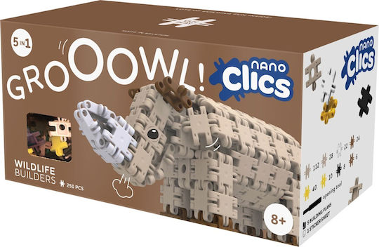 Clics Toys Cuburi De Construit Wildlife Builders Pentru 8+ Ani 250 Bucăți