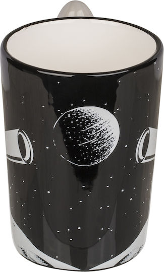 Astronaut Mug 300ml White Black Dolomite 14x12cm