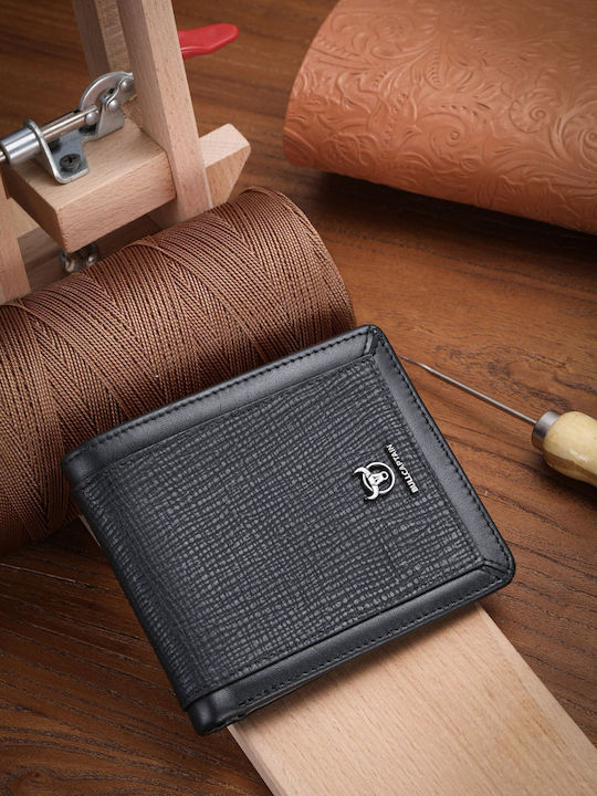 Δερμάτινο Ανδρικό Πορτοφόλι με RFID Μαύρο