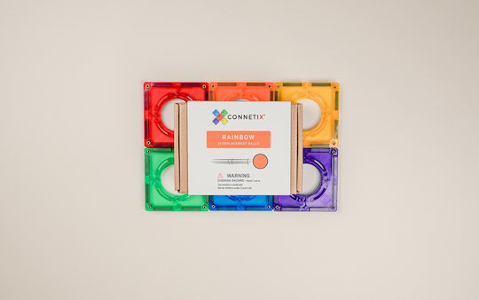 Connetix Παιχνίδι Κατασκευών Πλαστικό Rainbow για Παιδιά 3+ Ετών