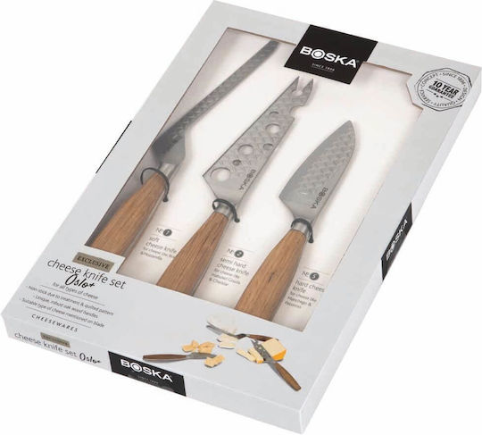 Boska Holland Oslo Cheese Knives from Stainless Steel 3 Pieces