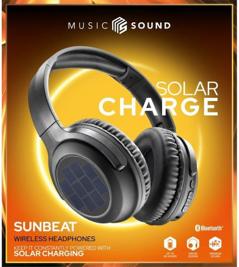 Cellular Line MusicSound Ασύρματα / Ενσύρματα Over Ear Ακουστικά Solar Charge