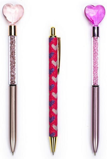 Tri-Coastal Design Posh Pop Lovely Στυλό Ballpoint 3τμχ
