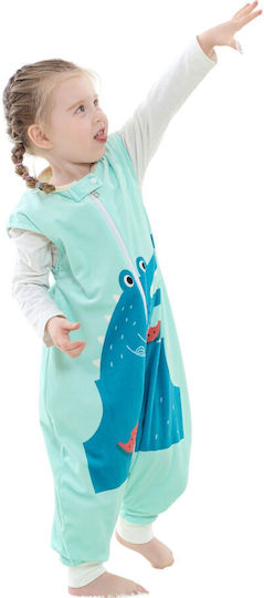 Queen Mother Winter Sleeping Bag with Feet Light Blue