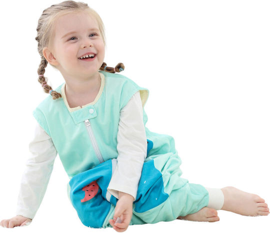 Queen Mother Winter Sleeping Bag with Feet Light Blue