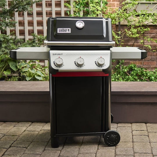 Weber Spirit E-310 GBS Ψησταριά Υγραερίου Μαντεμένιας Σχάρας 54x45εκ. με 3 Εστίες 7kW