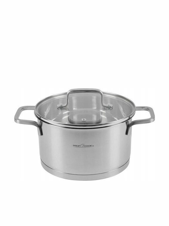 Profi Cook Σετ Κατσαρόλες από Ανοξείδωτο Ατσάλι με Κεραμική Επίστρωση 8τμχ
