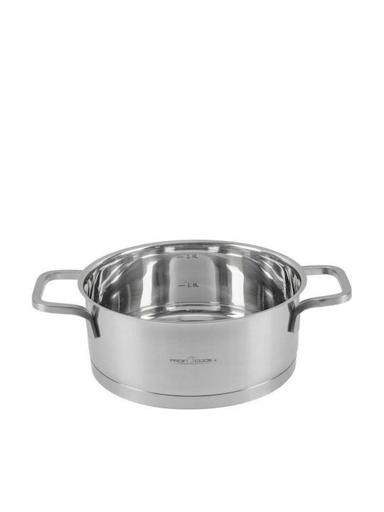 Profi Cook Σετ Κατσαρόλες από Ανοξείδωτο Ατσάλι με Κεραμική Επίστρωση 8τμχ