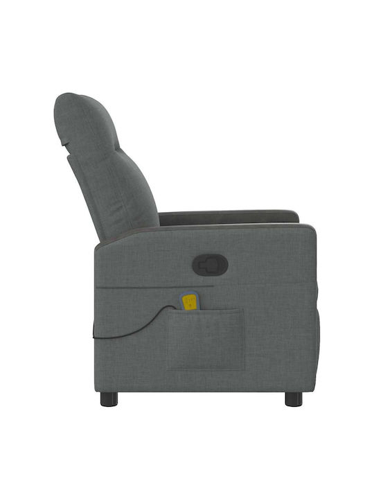 Dunkel Relaxsessel Friseurwaschbecken mit Fußhocker Dark Grey 50x54x100cm