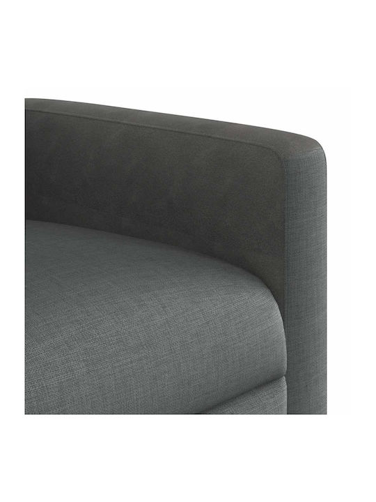 Dunkel Relaxsessel Friseurwaschbecken mit Fußhocker Dark Grey 50x54x100cm