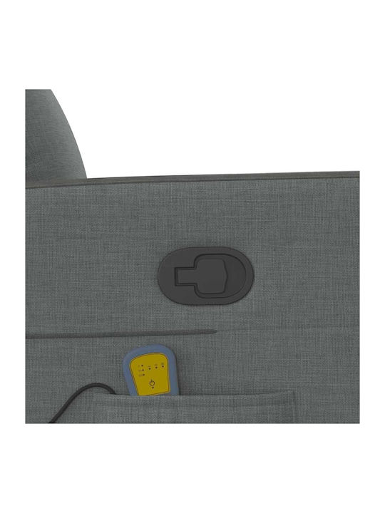 Dunkel Relaxsessel Friseurwaschbecken mit Fußhocker Dark Grey 50x54x100cm