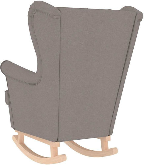 Πολυθρόνα Κουνιστή Taupe 74x90x102cm
