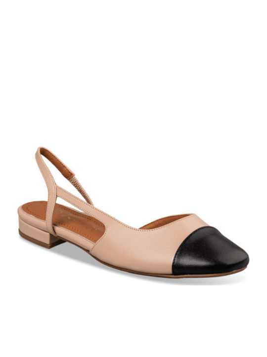 Γυναικείες Μπαλαρίνες Slingback σε Μπεζ Χρώμα